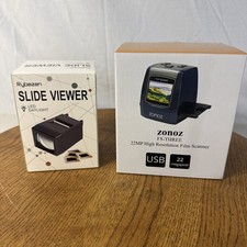 NEW Zonoz FS-THREE 22MP Film Scanner + Rybozen LED 35mm Slide Viewer Bundle picture