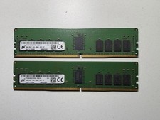 x2 Micron 16GB 2Rx8 PC4-2666V ECC REG Server Memory - MTA18ASF2G72PDZ-2G6E1 picture