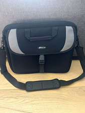 Targus 15 in Shoulder/Messenger Laptop Bag Neoprene Padded Adjustable Black/Gray picture