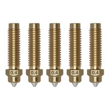 5PCS 0.4mm Nozzles for Centauri Carbon/2, 3D Printer Copper Alloy Hardened Steel picture