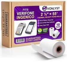 Verifone & Ingenico Thermal Paper Rolls 2 1/4