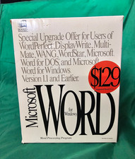Microsoft Word for Windows Word Processing Boxed Upgrade Offer w/ Excel & Graph picture