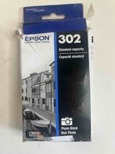 SEALED 302 Epson Genuine Ink Cartridges Black 1 Pack picture