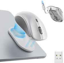 ESR Magmouse Bluetooth Wireless Mouse with Rechargeable Battery and Holder, Whit picture