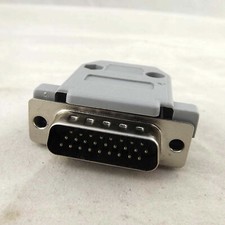 10pcs DB26 Male 26 Pin 3 Rows D-SUB Connector Plastic Hood Cover Backshell Gray picture