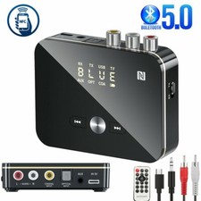USB Bluetooth 5.0 Transmitter Receiver Wireless NFC to 2RCA Stereo Audio Adapter picture