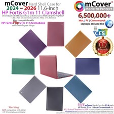 NEW mCover HARD CASE for 2025 11.6-inch HP Fortis Flip G1m 11 Chromebook Laptop picture