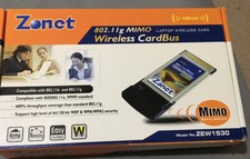 Zonet ZEW1530 802.11g MIMO Wireless CardBus/PCI adapter 54Mbps-Openbox picture