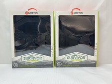 2 Pcs Brand New Griffin Survivor Case for Apple iPad Air 1 & Stand Black GB36307 picture