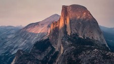 Landscape sunset mountains half dome rocks rock Custom Gaming Mat Desk picture