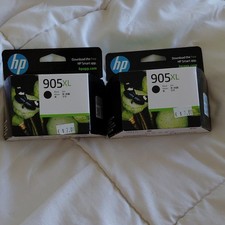 HP Genuine/Original 905XL Black Inkjet Ink Cartridge 2 Pack For HP Printers picture