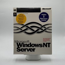 Microsoft Windows NT Server CD-ROM 5 Client Access Licenses New Factory Sealed picture