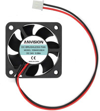 DC 24V 40Mm X 10Mm Brushless Cooling Fan, Dual Ball Bearing, 2 Pin picture