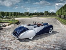 Cars rolls royce silver dawn drophead 1952 convertible Desk Mat Stitched picture