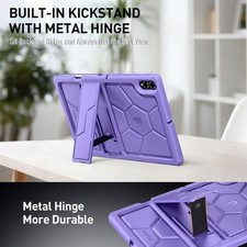 Poetic For Galaxy Tab S11 Ultra Case KidsFriendly Silicone Kickstand Cover Purpl picture