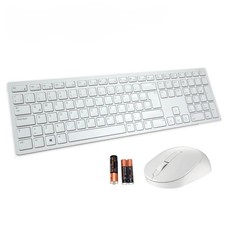 Lot of 100 Dell KM5221W Pro White 2.4GHz Latin QWERTY Wireless Combo HGX2K picture