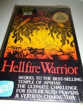 ATARI 400/800 --> HELLFIRE WARRIOR / SOFTWARE ON FLOPPY / ORIGINAL BOX picture