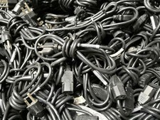 Lot of 20 3-Prong Power Cables 6FT PC, Computer Printer Power Cord picture