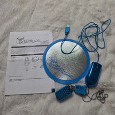 2007 Bratz Be-Bratz.com Blue Mouse Pad Key Necklace Accessory Lot USB Manual picture