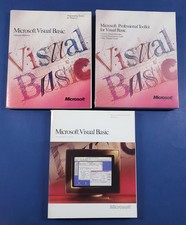 VTG Microsoft Visual Basic 1.0 Manual Lot w Sealed Professional Toolkit Guide picture