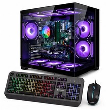 PreBuilt Gaming PC Desktop Ryzen 7 5800X RTX 5060 32GB RAM 1TB SSD Win11 Wifi6 picture