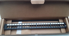 Leviton 49255-H24 Flat Quickport Patch Panel 24-Port 1RU Black picture