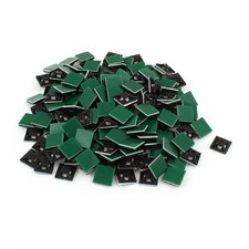 200 Pcs 12mmx12mm Square Self-Adhesive Cable Tie Mount Bases for 3mm Zip Tie picture