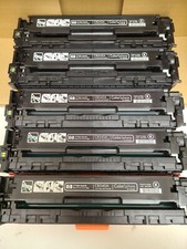 HP CB540A Toner Cartridge Lot - 5 Virgin empty cartridges w/ chip - Black picture