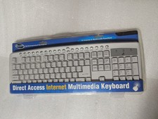 New 2003 Vintage PS2 PORT iConcepts Direct Access Internet Multimedia keyboard picture