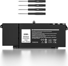 7FMXV 63Wh 4-Cell Laptop Battery Replacement for Latitude  TN2GY 0TN2GY 9JM71 picture