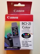 Canon bci-21 color 3 colors Genuine Canon Factory Sealed bjc 4000 bjc 5500  picture