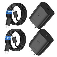 USB C Fast Charger,25W Android Phone Charger for Samsung S26 Super 10Ft Black picture