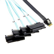 PCIE Slimline SAS 4.0 38pin SFF-8654 4i to SFF-8482 2-in-1 picture
