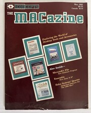 Vintage The MACazine – May 1985 – ICONcepts Macintosh Magazine - Rare - Apple picture