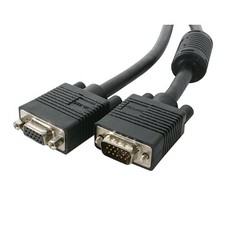 Startech IT MXT101HQ3 3ft Coax SVGA Ext Cable HD-15 M-F Black picture