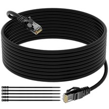 Cat 6 Outdoor Ethernet Cable 50 Ft Heavy Duty Patch Cord Suppot POE Cat6 Cat5... picture