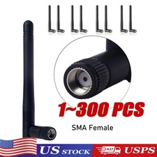 300 x RP-SMA Antenna for WiFi 2.4GHz 5Ghz Wireless Router or Card Female Pin LOT picture