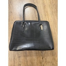Mobile Edge Black Faux Croc Laptop Tote Bag Briefcase Professional Handbag picture