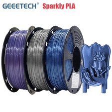 1KG 1.75mm Geeetech Sparkly Glitter PLA 3D Printer Filament Silver/Purple/Blue picture