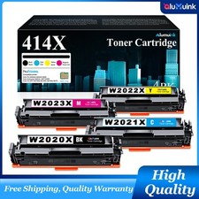 414A 414X Toner 4-Pack with Chip for HP MFP M479dw M479fdw M479 M479fdn Printers picture