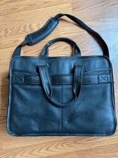 Dell Black Leather Executive Laptop Bag (Model DL22A) picture