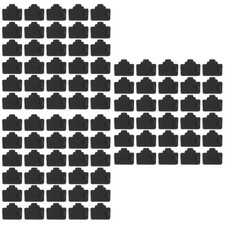 150Pcs Black Silicone Rj45 Dust Covers for Router Pc Network Ports picture