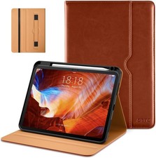 Leather Case for iPad Pro 11 inch Case M5 2025 / M4 2024, Premium Leather Brown picture