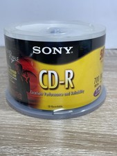 Sony CD-R 50 Pack 700MB 80 Min 1x-48x Blank Recordable Discs New Sealed picture
