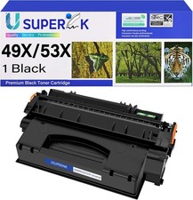 USUPERINK Compatible Q5949X Q7553X Toner Cartridge Replacement for HP 49X Q59... picture