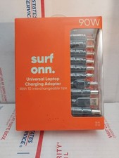 New onn 90W Universal Laptop Charger with 10 Interchangeable Tips - T6#502 picture