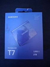 NEW - Samsung T7 2TB External USB 3.2 Gen 2 Portable SSD - Indigo Same Day Ship picture