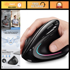 Ergonomic Wireless Bluetooth Vertical Mouse - 3-Device Connectivity, Comfortable picture