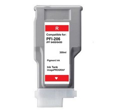 PFI-206 Red Ink Tank Cartridge for Canon IPF 6400s 6400 6450 Printer PFI206R picture