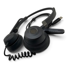 Jabra Engage 50 USB-C Stereo Headset Wired On-Ear 3-Mic Noise Canceling Pristine picture